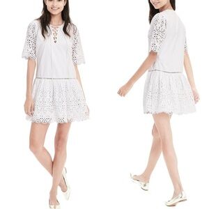 NWOT Banana Republic White Eyelet Dress